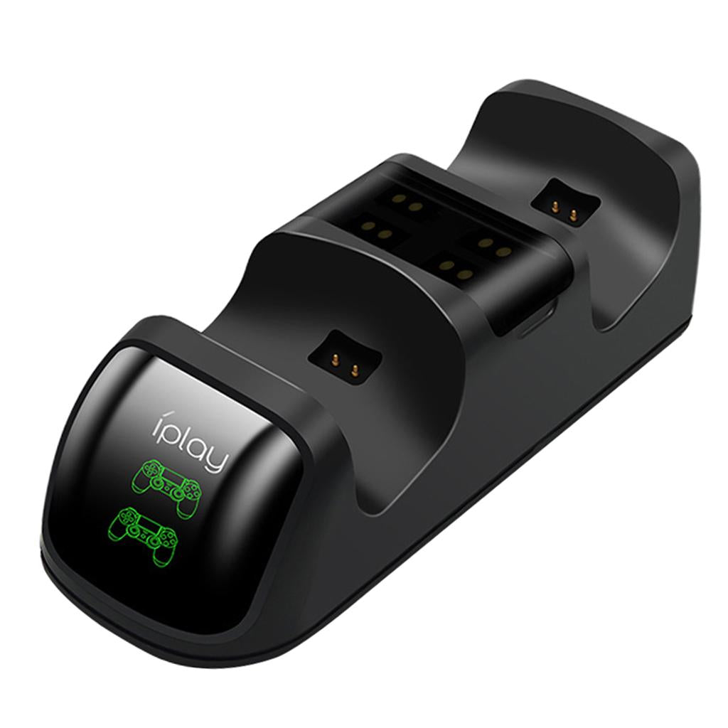Wireless Handle Dual Charging Dock Station with LED Light FOR PS4 slim/ Pro