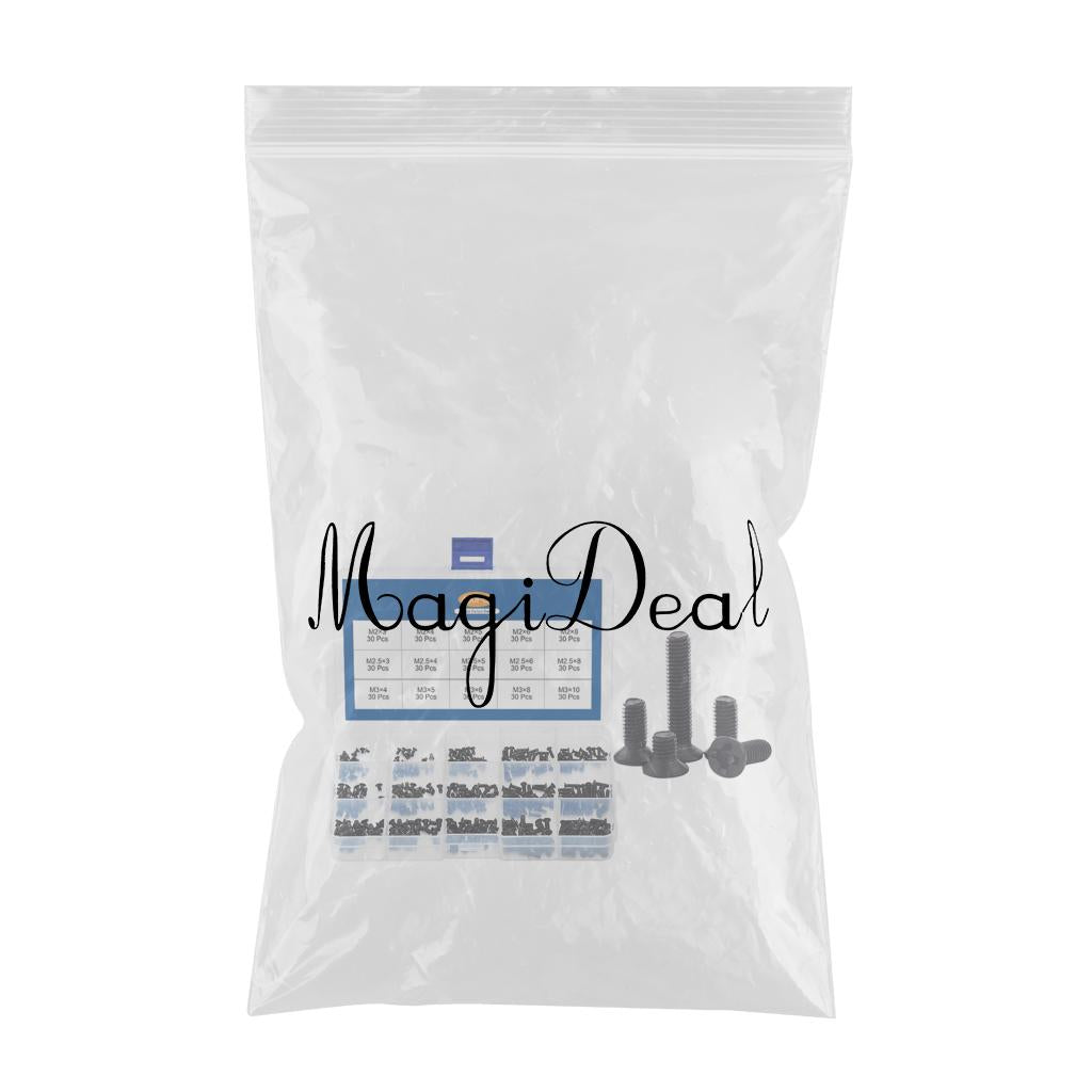 Laptop screws 450 pcs set 15 sizes M2 M2.5 M3 with storage box