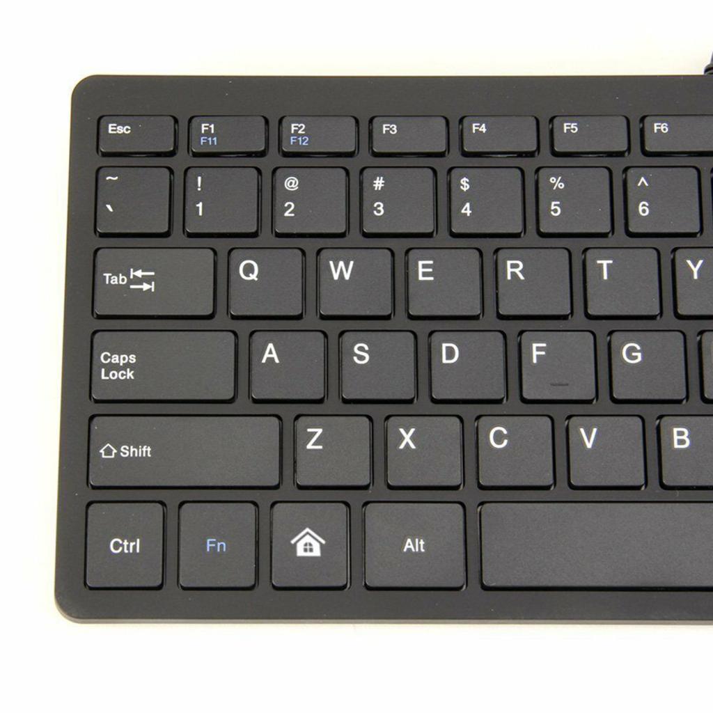 Ultra Thin Wired USB Mini 78 Keys English Keyboard for PC Laptop Notebooks