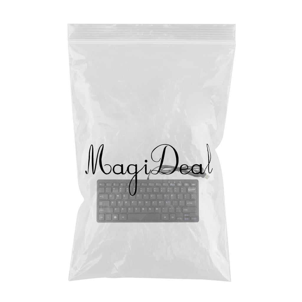 Ultra Thin Wired USB Mini 78 Keys English Keyboard for PC Laptop Notebooks