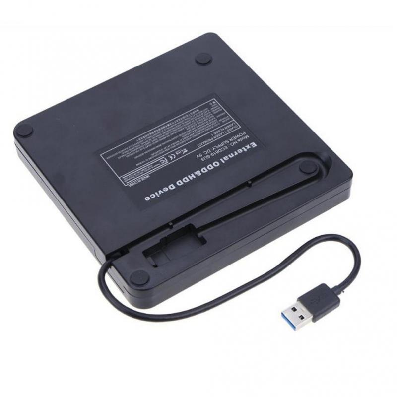 New External USB 3.0 DVD-RW CD Writer Burner Reader Player for PC Black