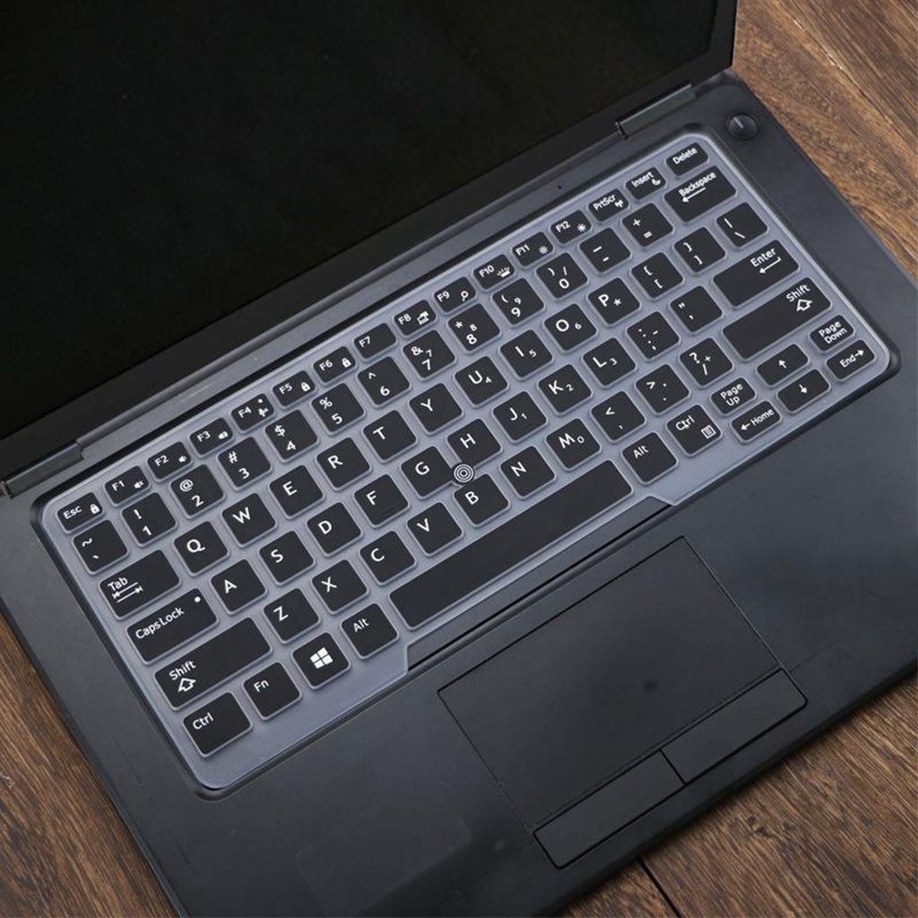 Silicone Keyboard Skin for Dell Latitude E5480 E5490 Black