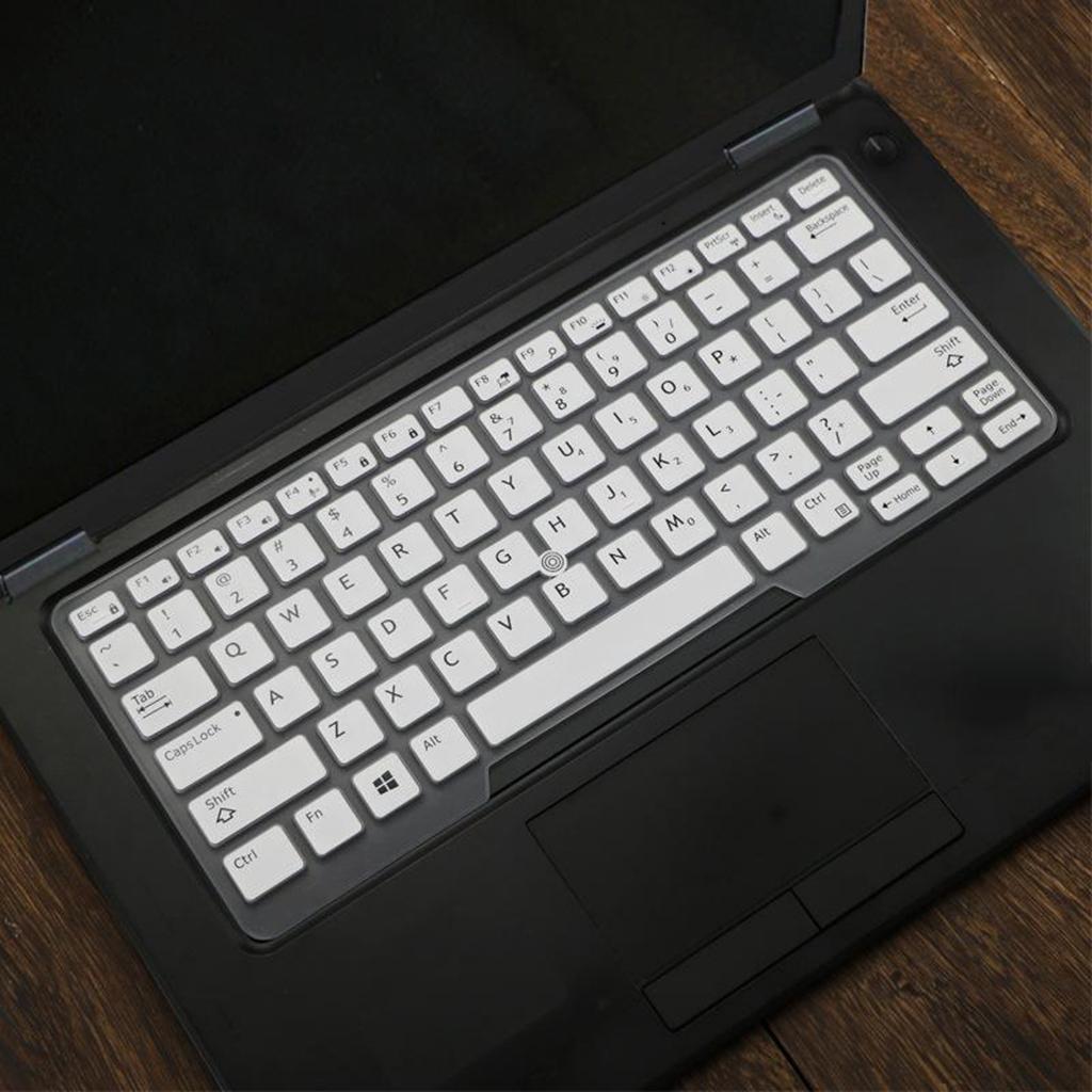 Silicone Keyboard Skin for Dell Latitude E5480 E5490 White