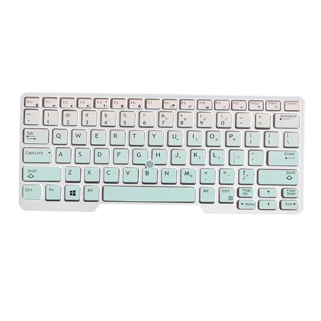 Silicone Keyboard Skin for Dell Latitude E5480 E5490 Mint Green Gradient