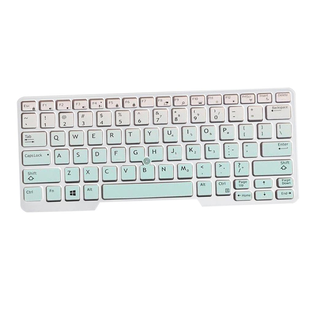 Silicone Keyboard Skin for Dell Latitude E5480 E5490 Mint Green Gradient