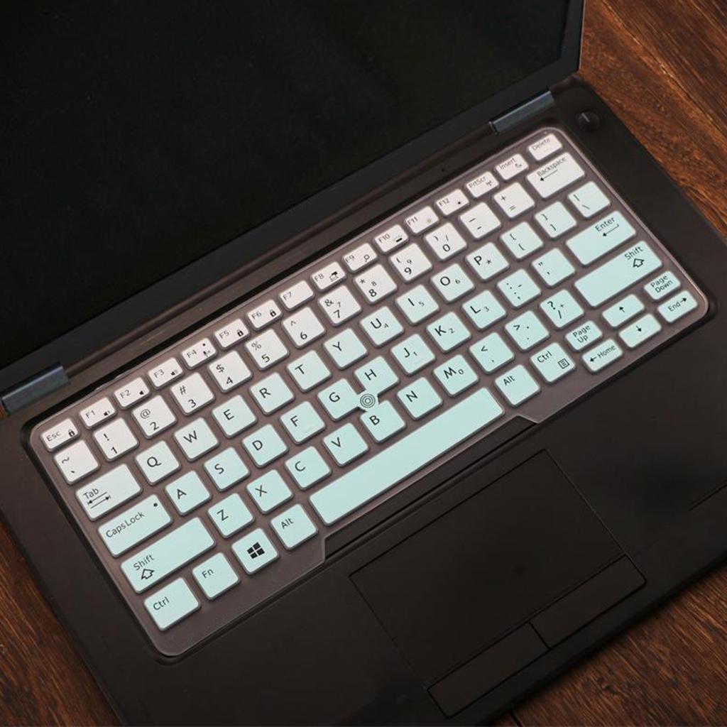 Silicone Keyboard Skin for Dell Latitude E5480 E5490 Mint Green Gradient