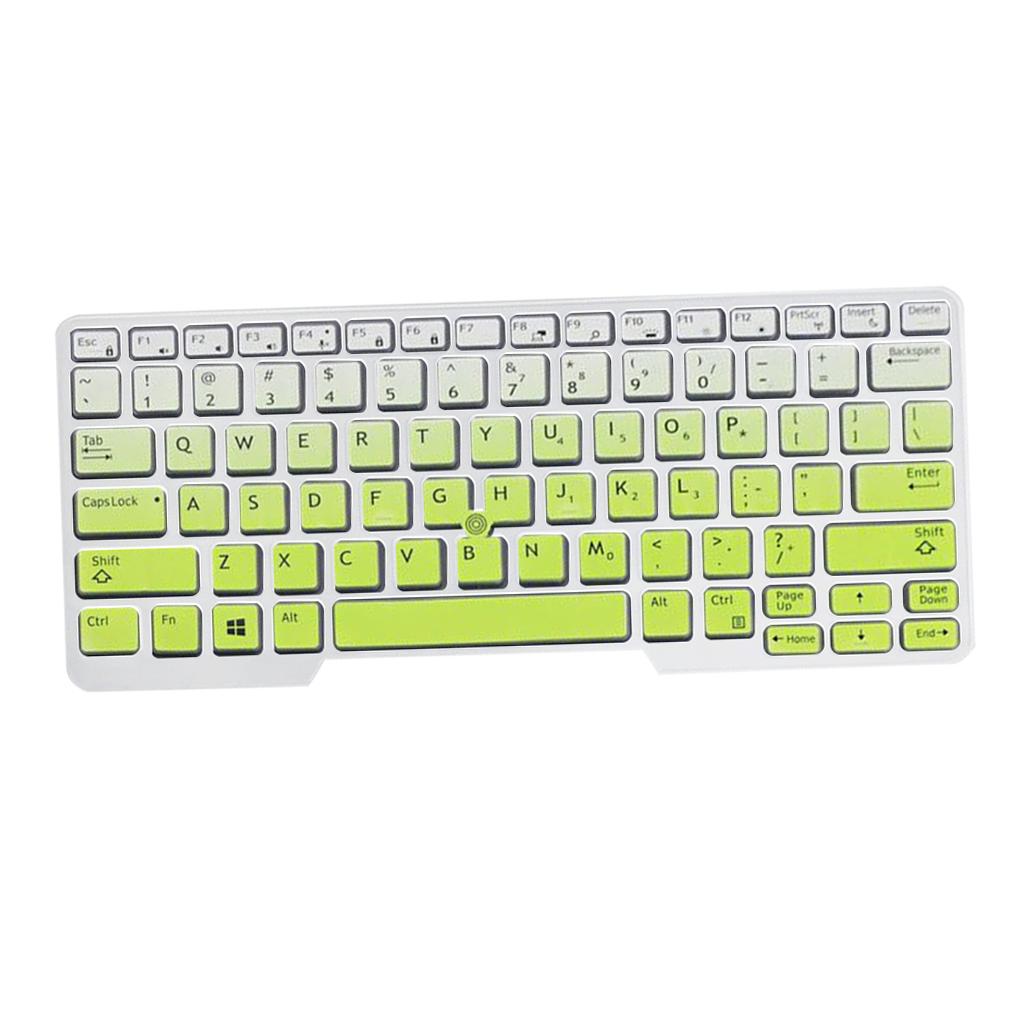Silicone Keyboard Skin for Dell Latitude E5480 E5490 Green Gradient