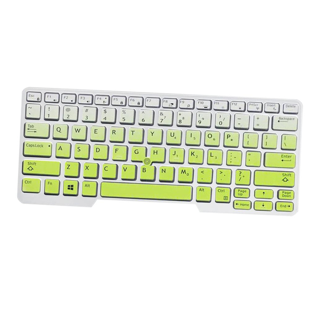 Silicone Keyboard Skin for Dell Latitude E5480 E5490 Green Gradient
