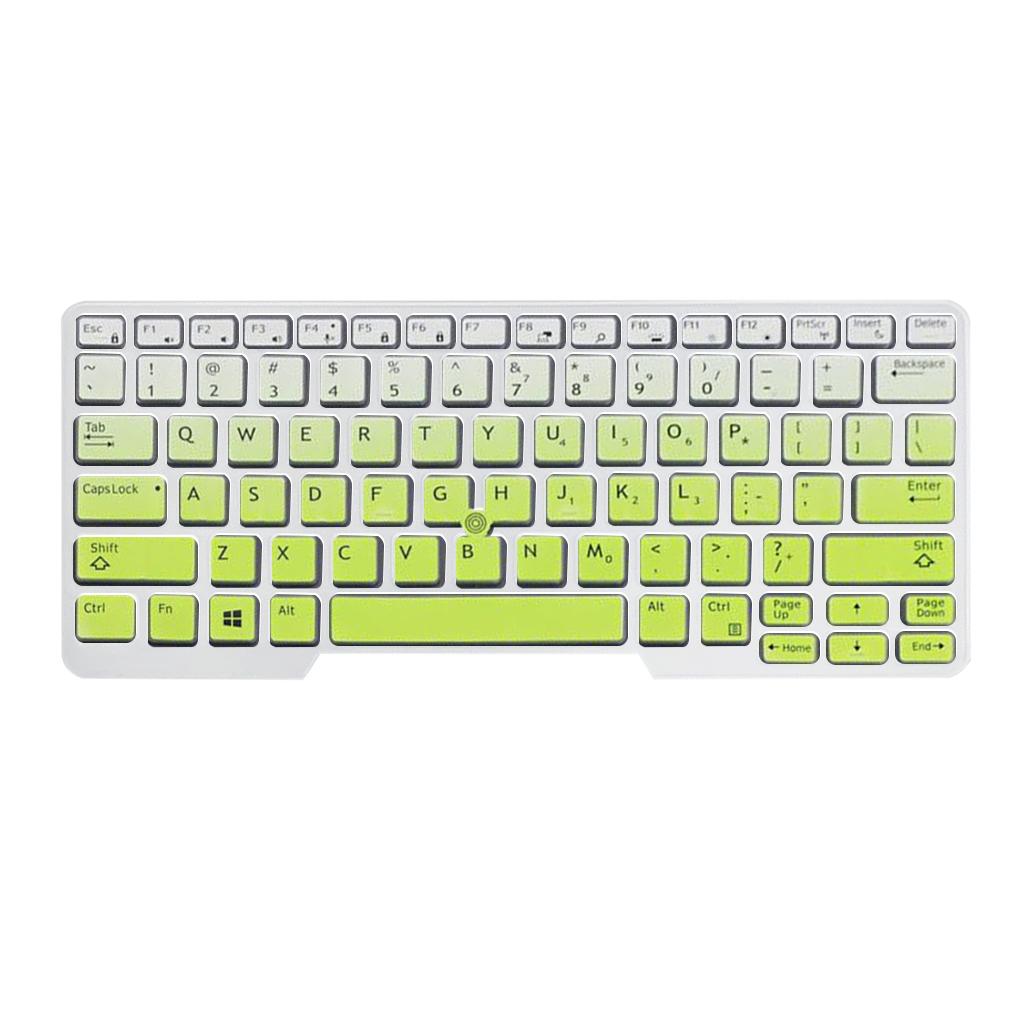 Silicone Keyboard Skin for Dell Latitude E5480 E5490 Green Gradient