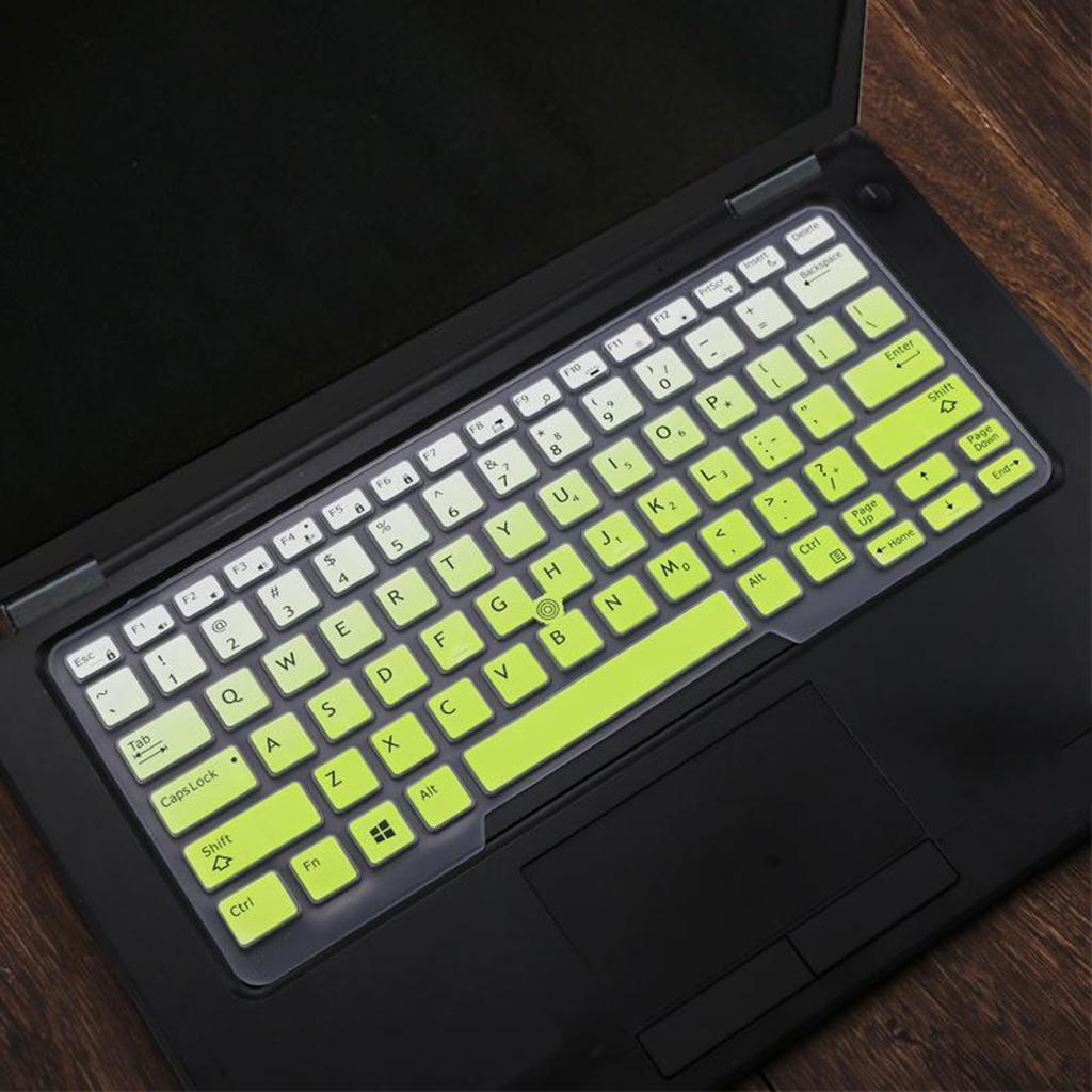 Silicone Keyboard Skin for Dell Latitude E5480 E5490 Green Gradient