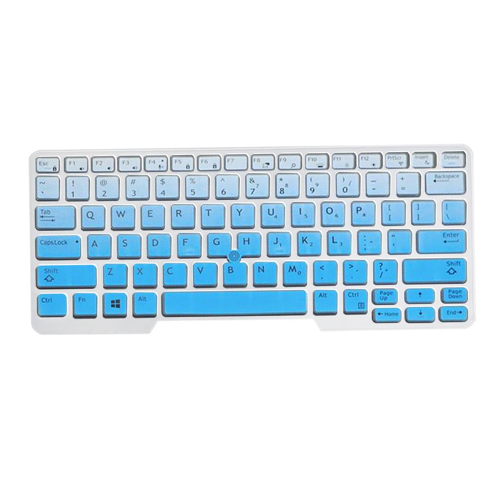 Silicone Keyboard Skin for Dell Latitude E5480 E5490 Blue Gradient