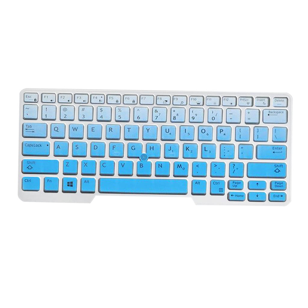Silicone Keyboard Skin for Dell Latitude E5480 E5490 Blue Gradient