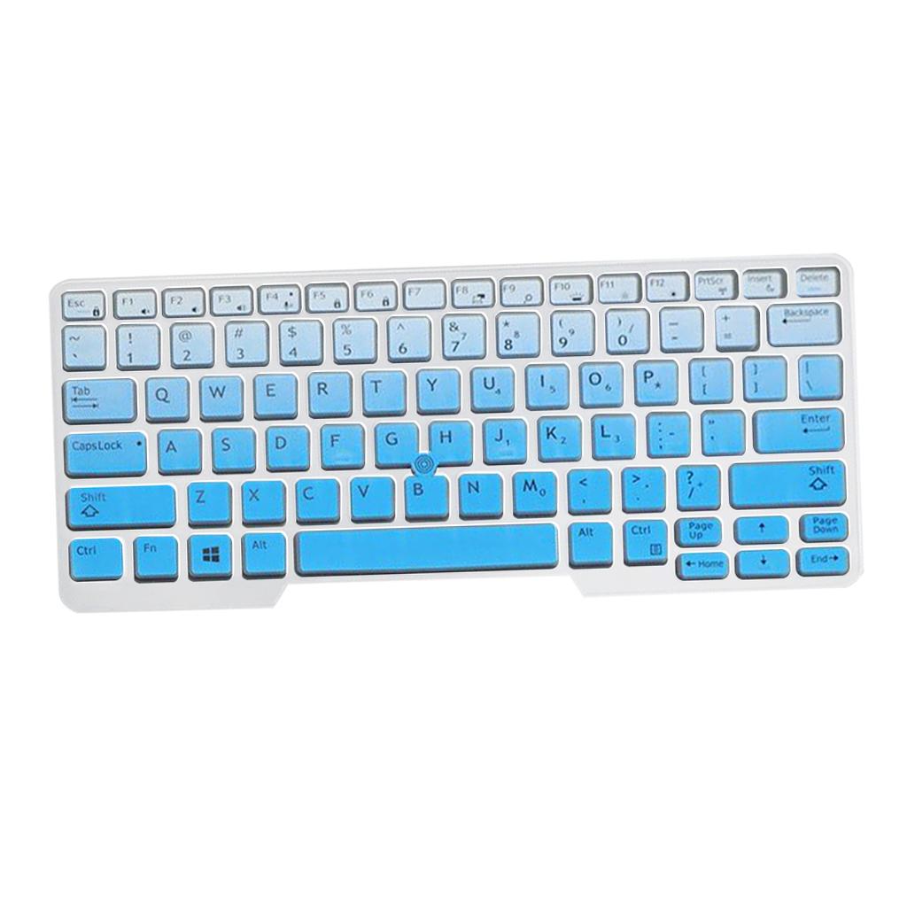Silicone Keyboard Skin for Dell Latitude E5480 E5490 Blue Gradient