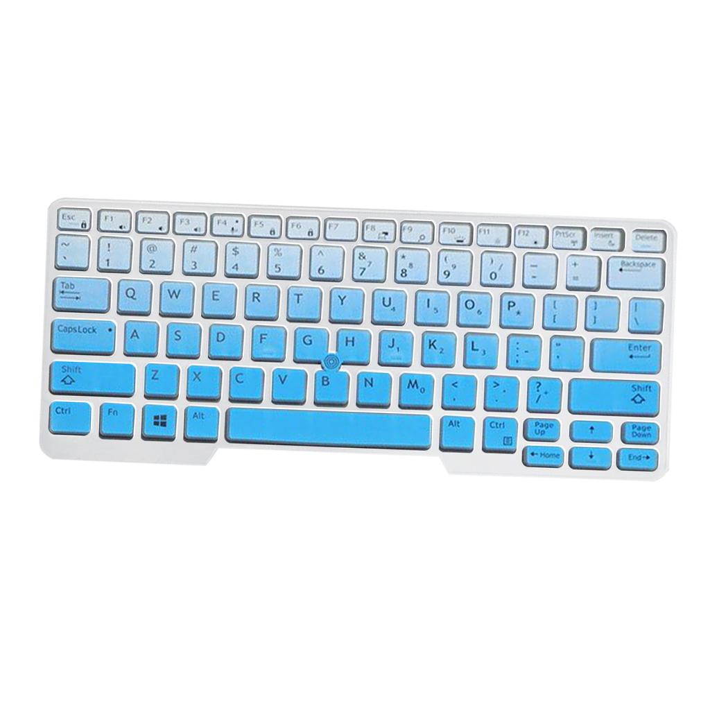 Silicone Keyboard Skin for Dell Latitude E5480 E5490 Blue Gradient