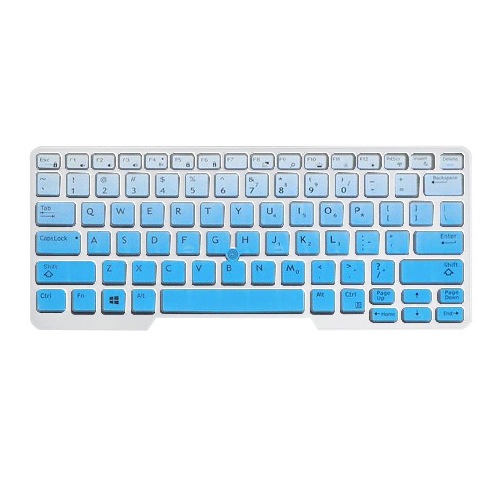Silicone Keyboard Skin for Dell Latitude E5480 E5490 Blue Gradient
