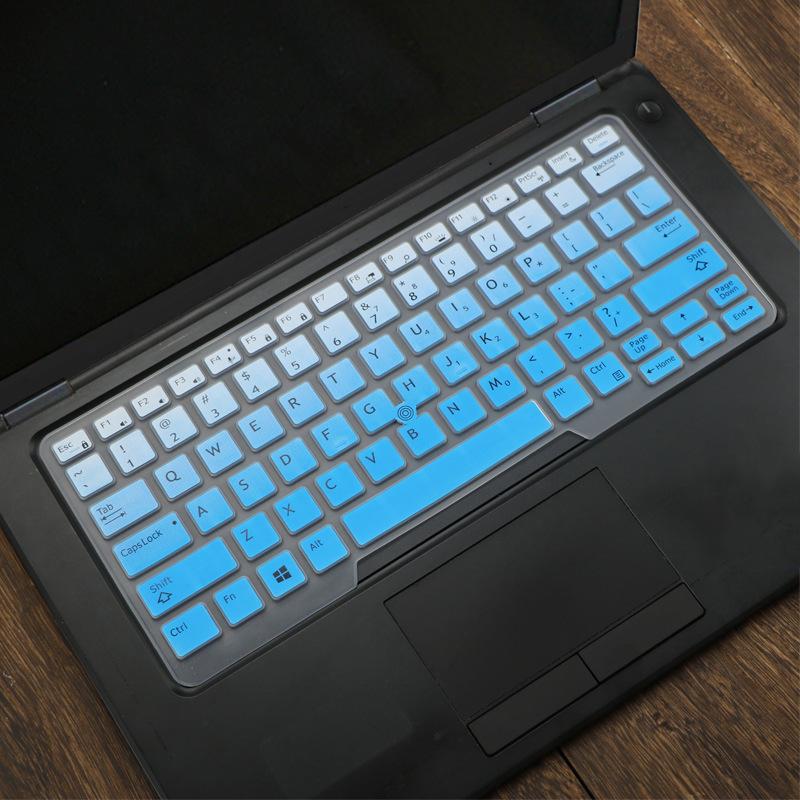 Silicone Keyboard Skin for Dell Latitude E5480 E5490 Blue Gradient