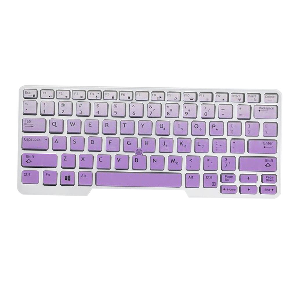 Silicone Keyboard Skin for Dell Latitude E5480 E5490 Purple Gradient