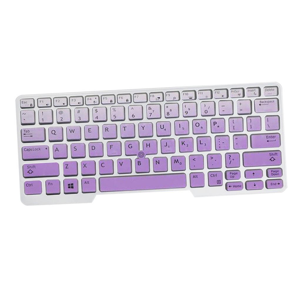 Silicone Keyboard Skin for Dell Latitude E5480 E5490 Purple Gradient