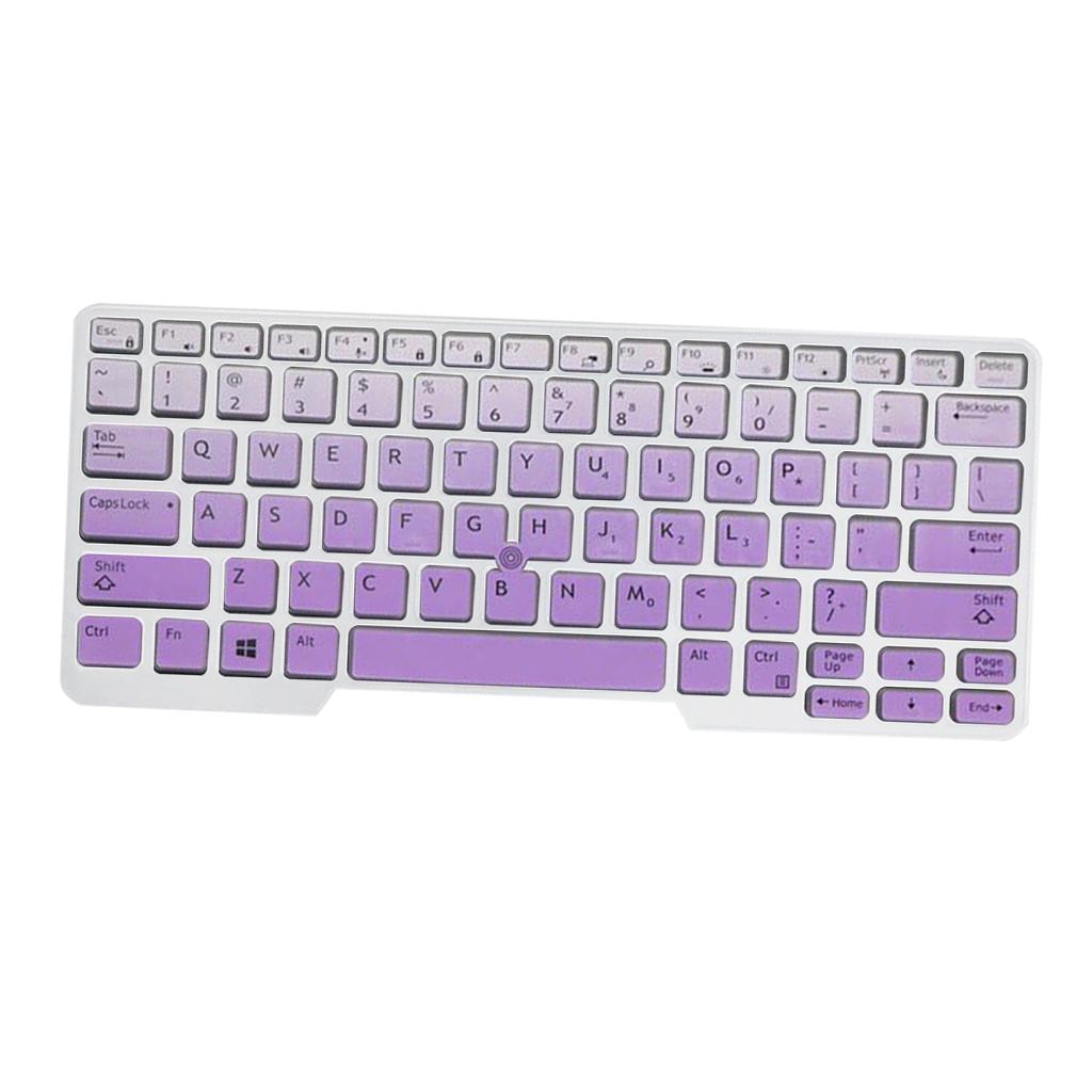 Silicone Keyboard Skin for Dell Latitude E5480 E5490 Purple Gradient