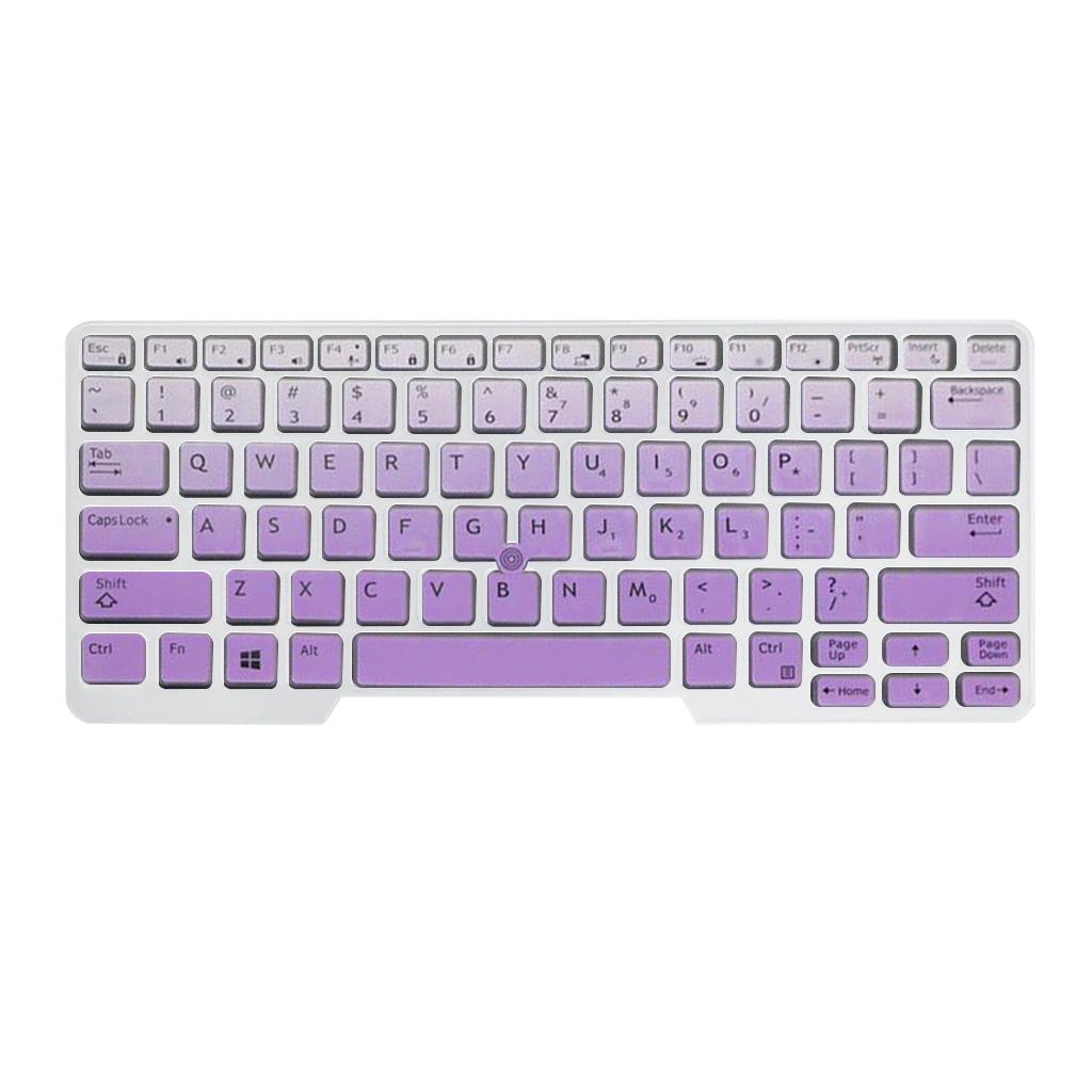Silicone Keyboard Skin for Dell Latitude E5480 E5490 Purple Gradient