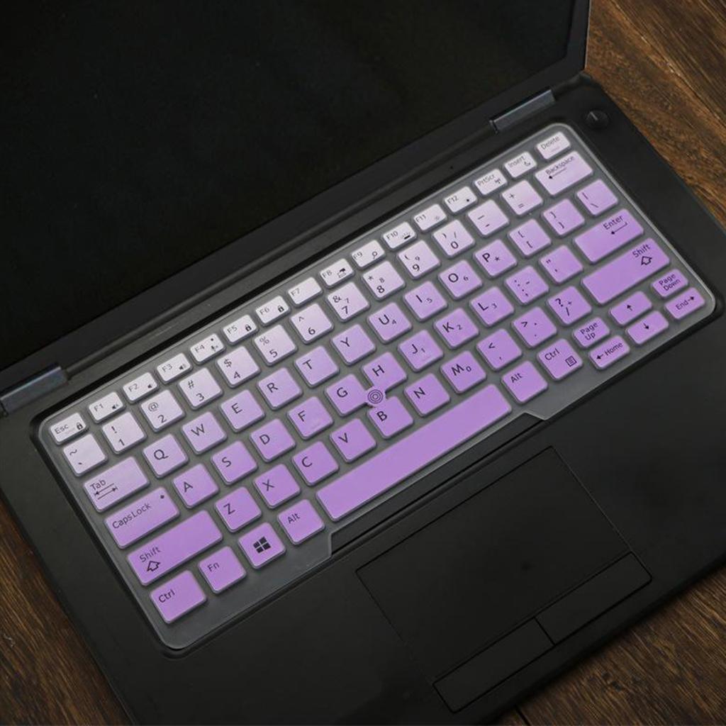 Silicone Keyboard Skin for Dell Latitude E5480 E5490 Purple Gradient