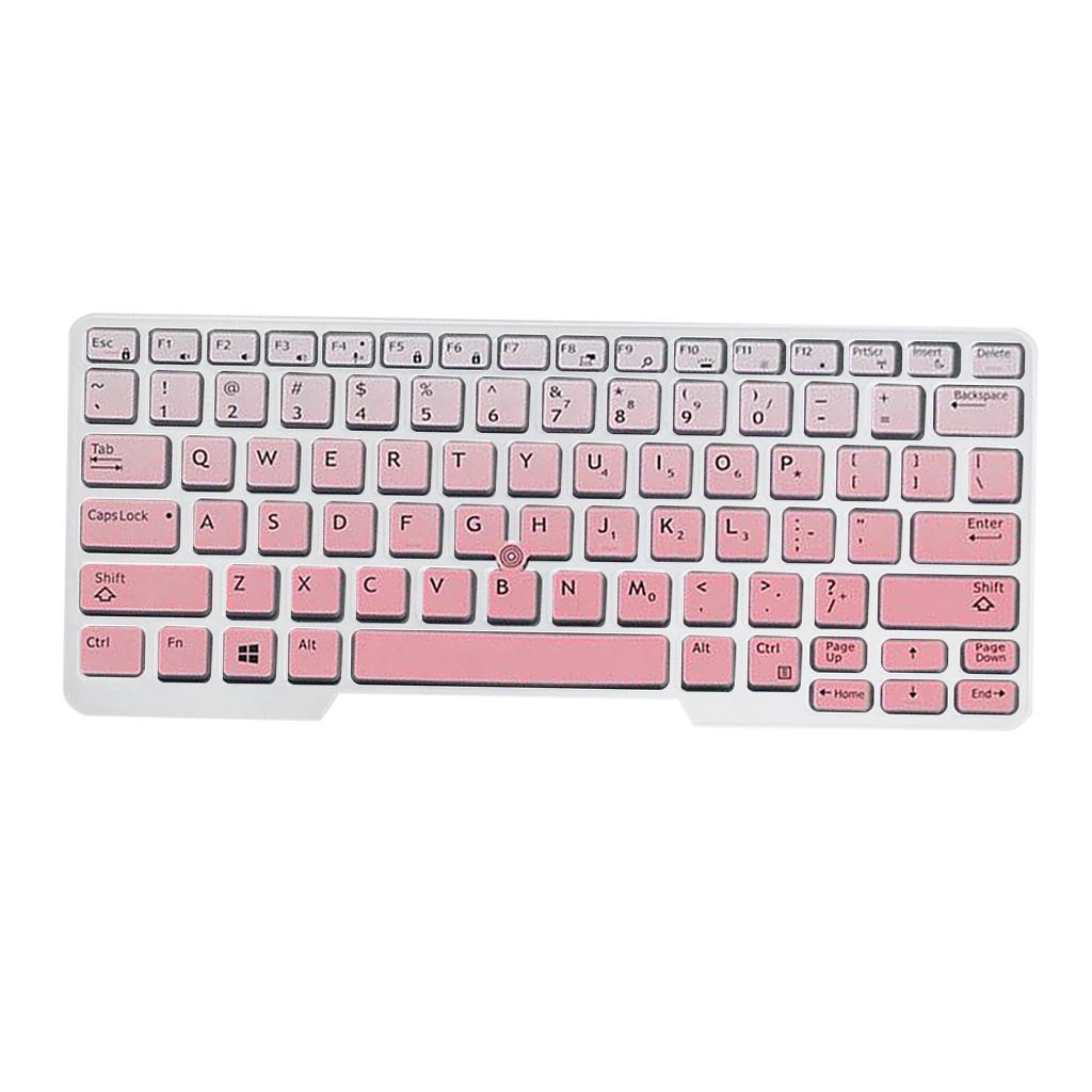 Silicone Keyboard Skin for Dell Latitude E5480 E5490 Pink Gradient