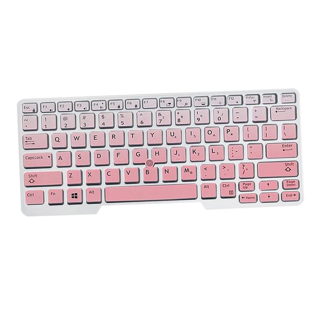 Silicone Keyboard Skin for Dell Latitude E5480 E5490 Pink Gradient