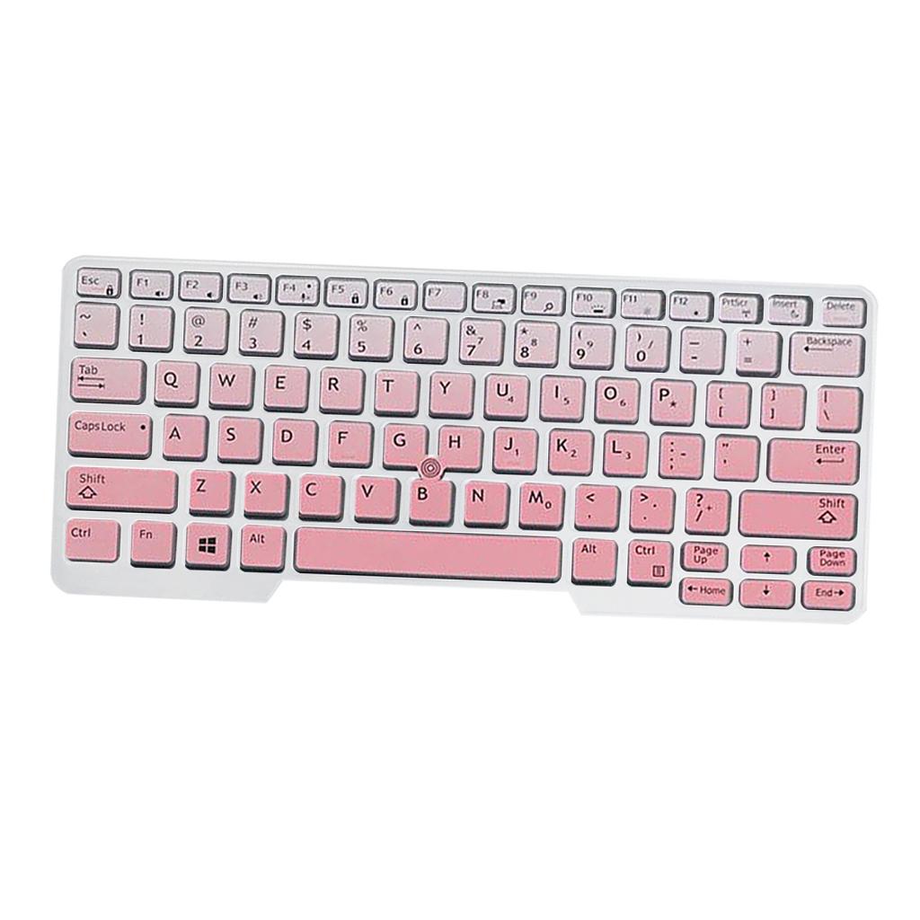 Silicone Keyboard Skin for Dell Latitude E5480 E5490 Pink Gradient