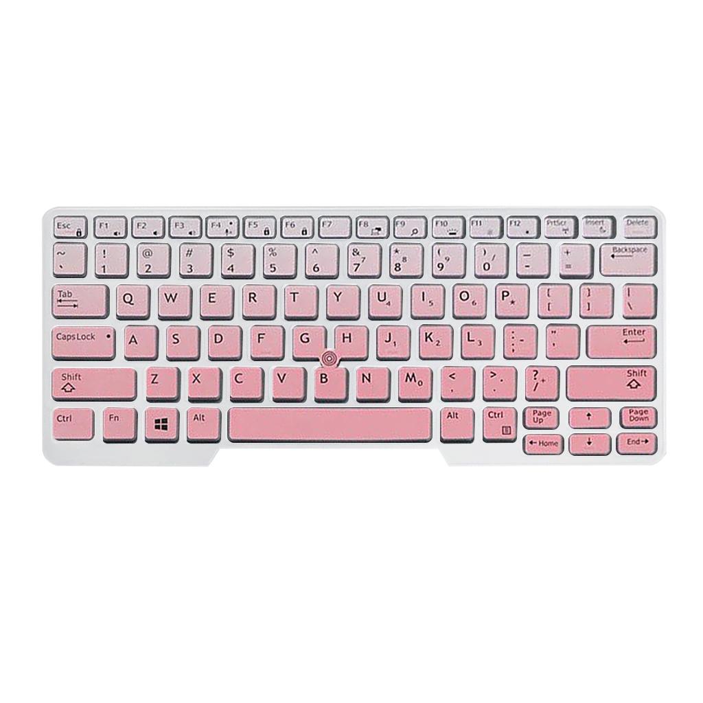 Silicone Keyboard Skin for Dell Latitude E5480 E5490 Pink Gradient