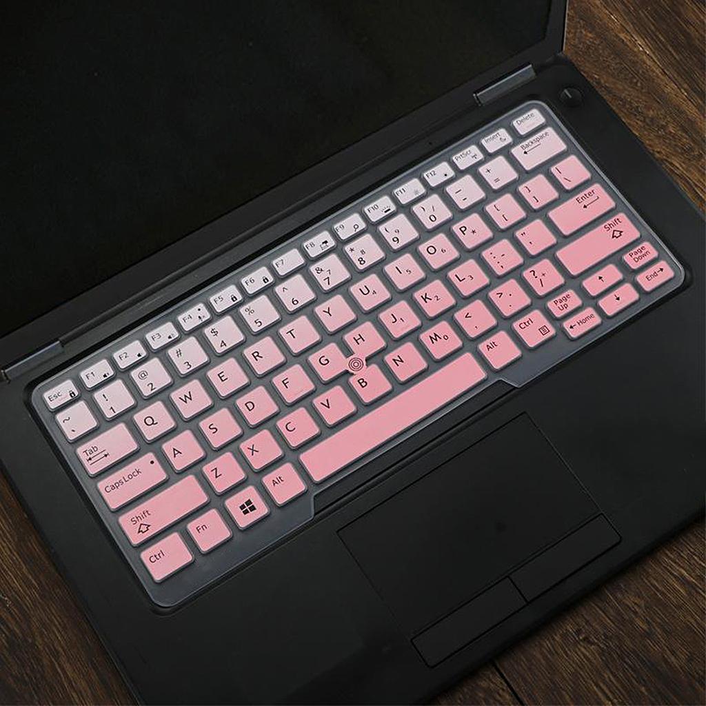 Silicone Keyboard Skin for Dell Latitude E5480 E5490 Pink Gradient