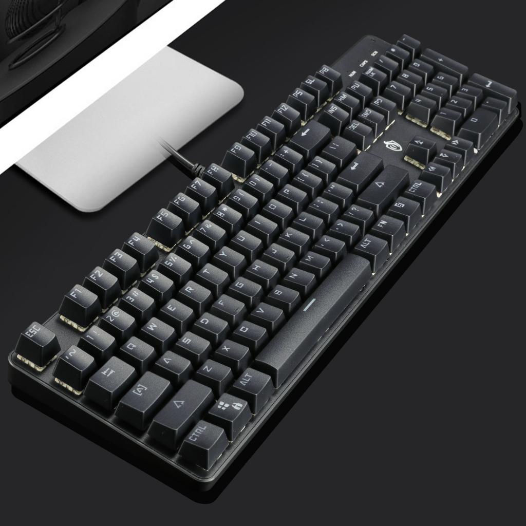 Waterproof Mechanical Keyboard 104 Anti-Ghosting Optical Switch LED Backlit
