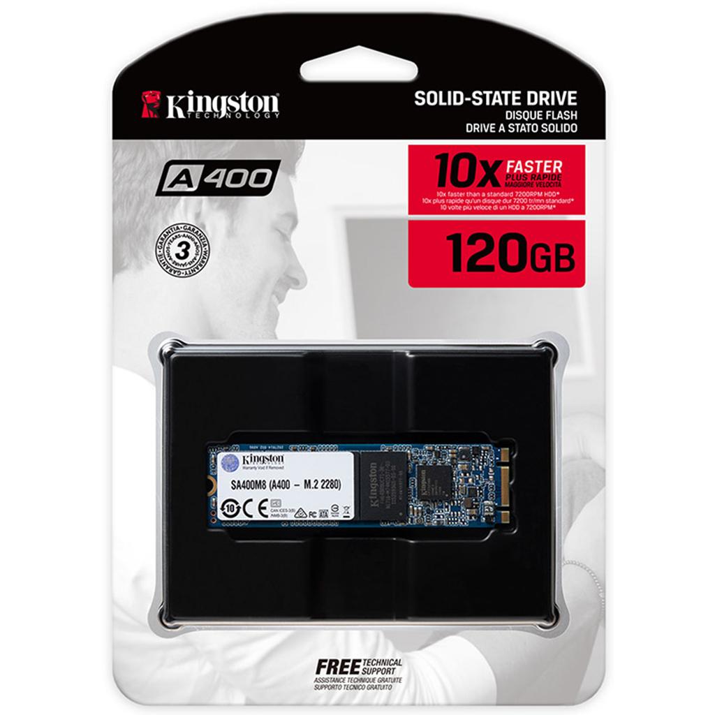 Kingston SA400M8 SSD Internal Solid State Drive M.2 HD for Laptops 120G