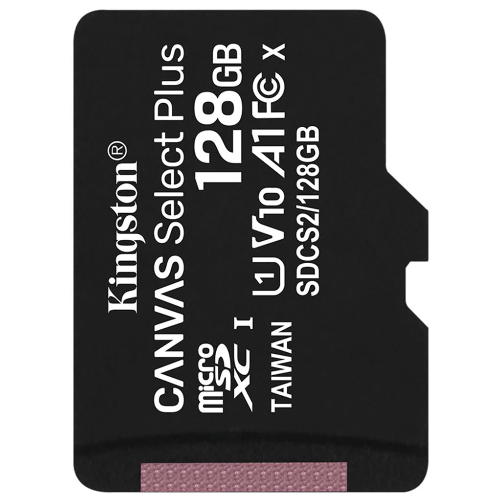 New Kingston Canvas Select Plus Micro SD Card SDHC SDXC Class 10 UHS-I 128G