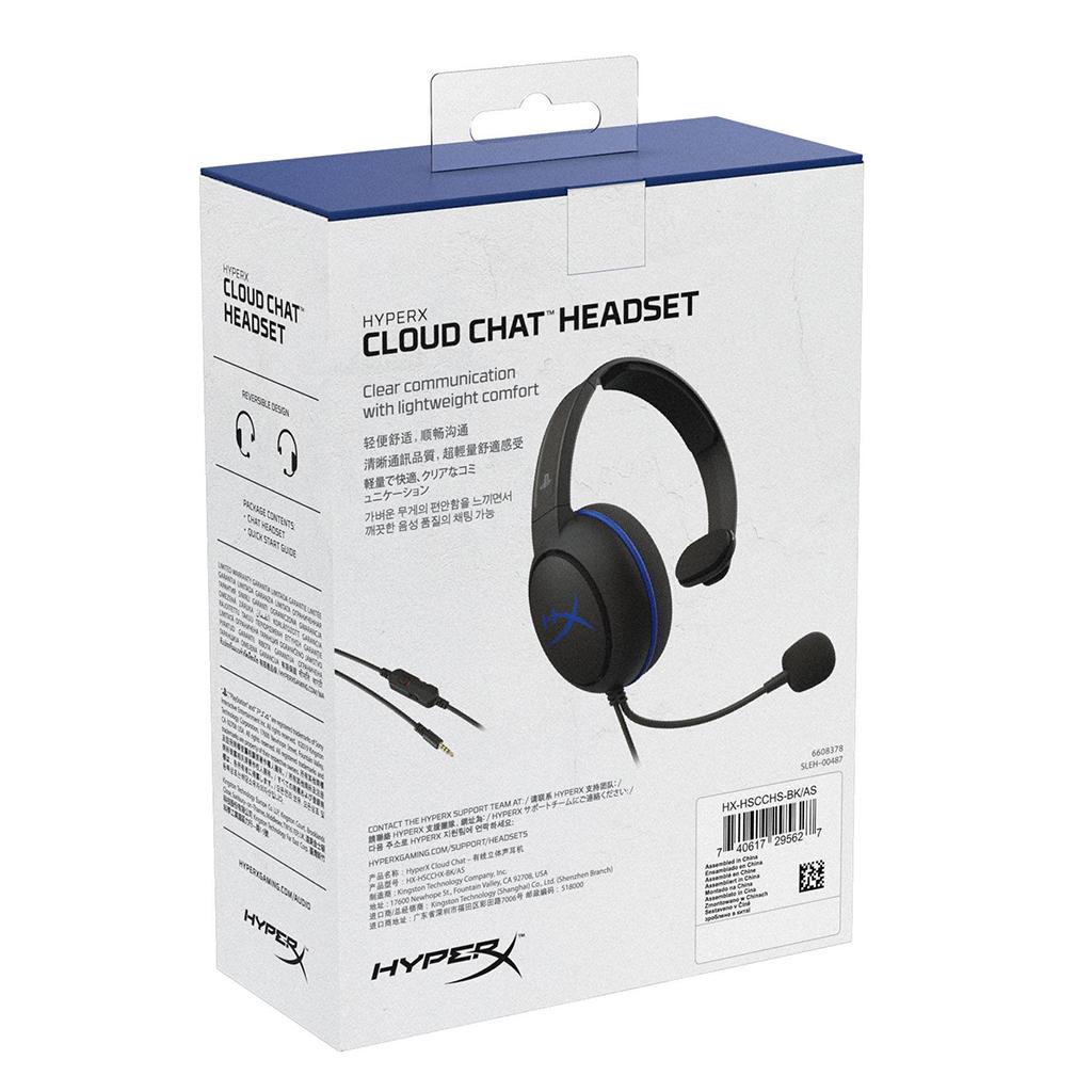HyperX Cloud Chat Headset Official PS4 Licensed chat headset & Mic