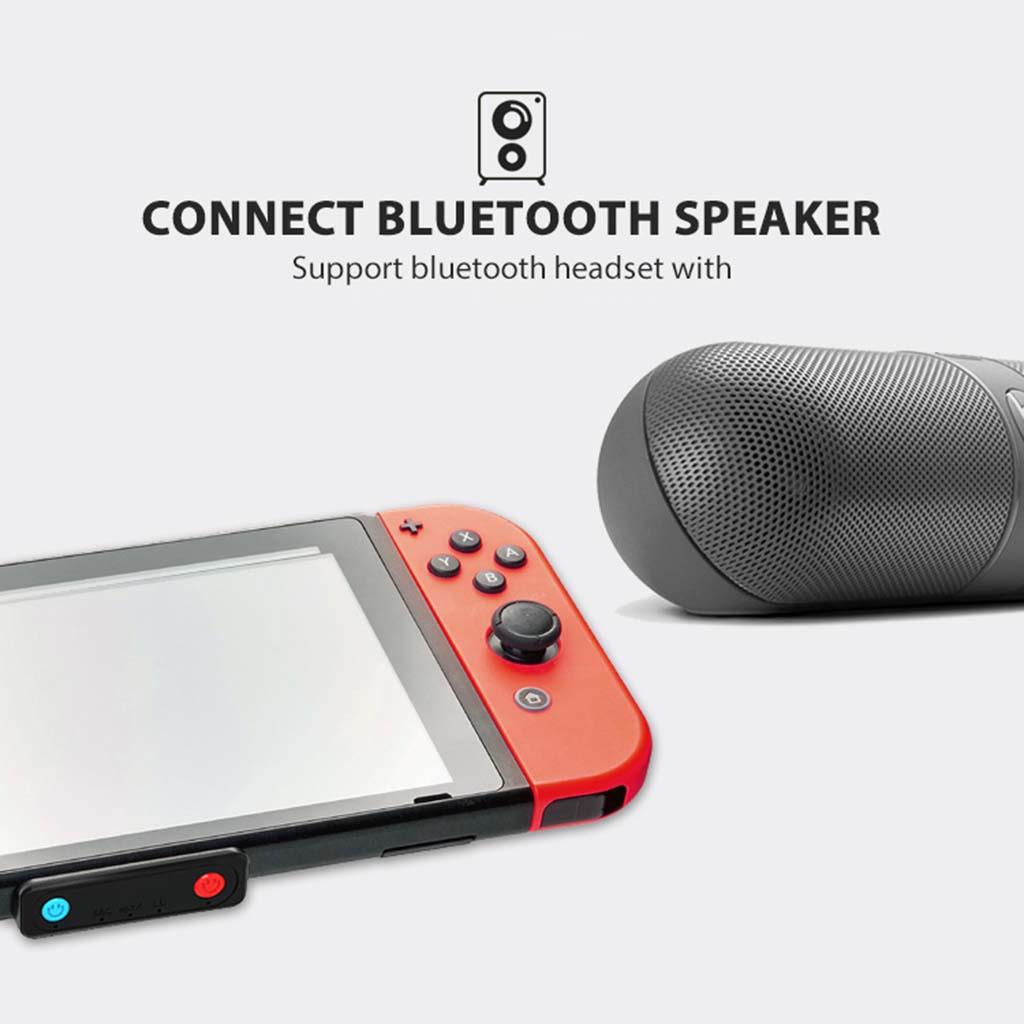 Bluetooth Transmitter for Nintendo Switch/Switch Lite/PS4/PC Blue red