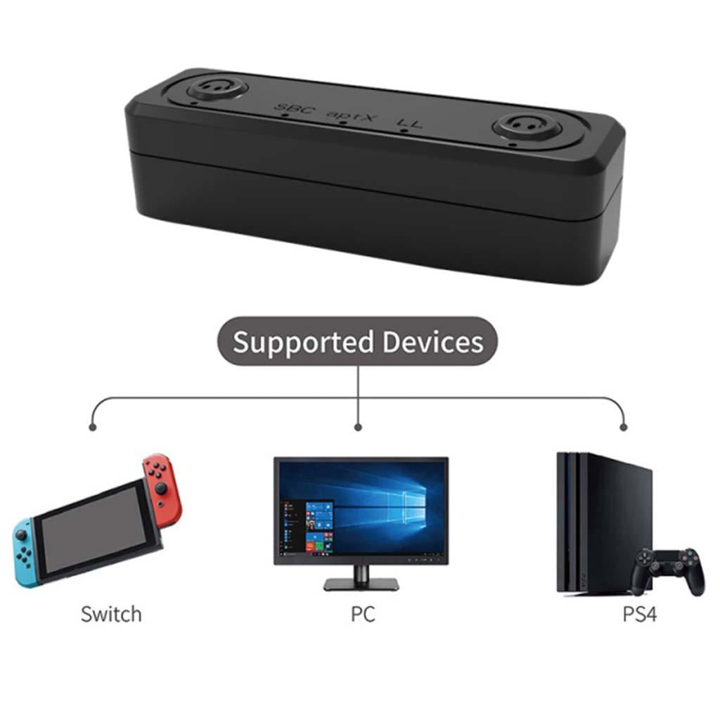 Bluetooth Transmitter for Nintendo Switch/Switch Lite/PS4/PC Black