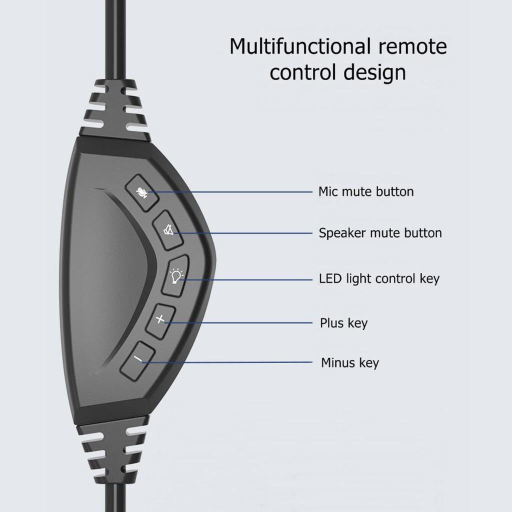 AX365 RGB Surround Gaming Headset Wired with Mic Led Backlit PC Laptop Pink