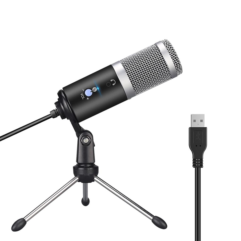 USB Condenser Microphone for PC Laptop Desktop Computer Studio Recording