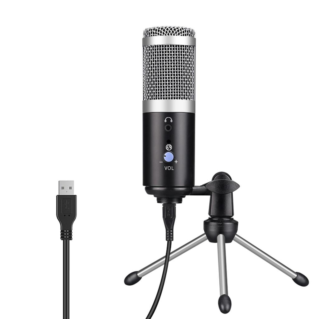 USB Condenser Microphone for PC Laptop Desktop Computer Studio Recording