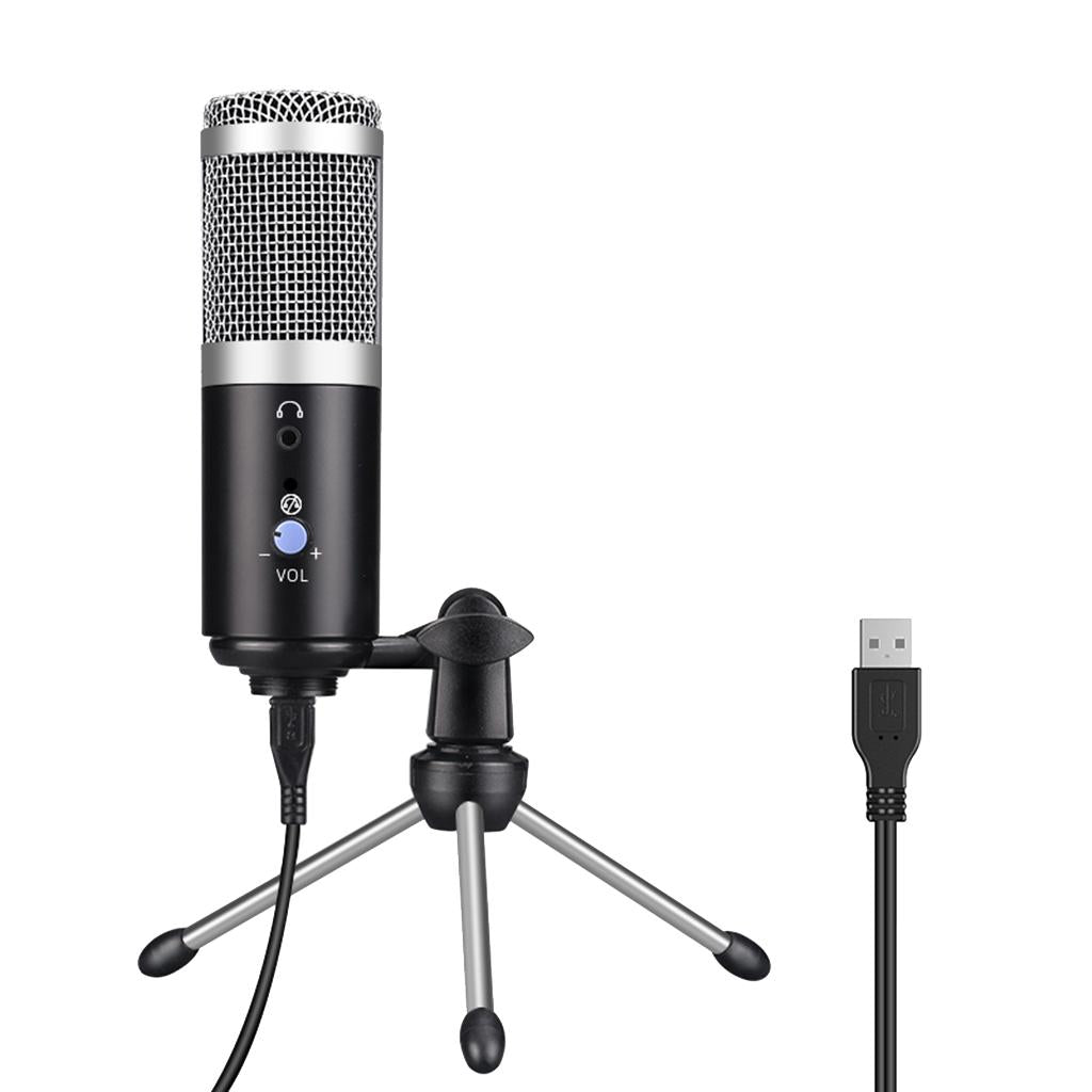 USB Condenser Microphone for PC Laptop Desktop Computer Studio Recording