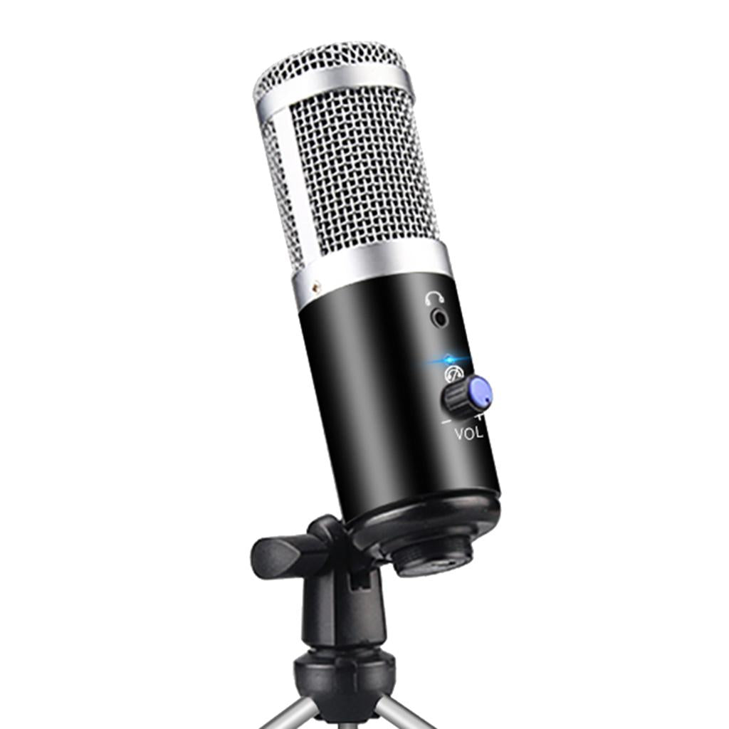 USB Condenser Microphone for PC Laptop Desktop Computer Studio Recording