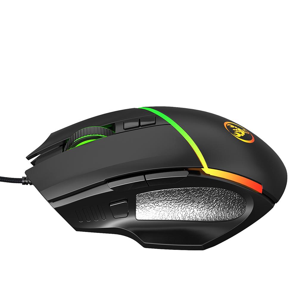 Mini One-Handed Gaming Keyboard Mouse Combo USB Wired Game 35 Keys Accessory V100+A876