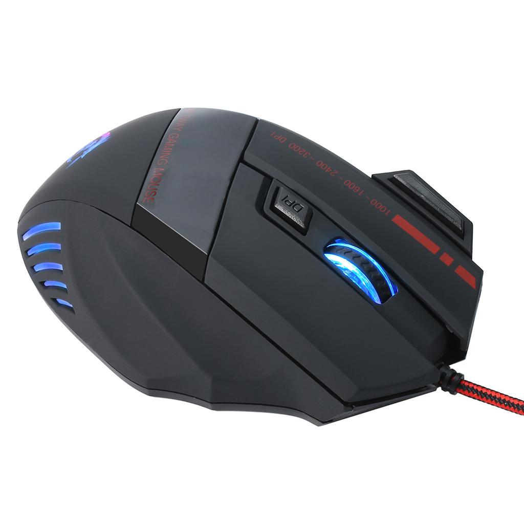 Mini One-Handed Gaming Keyboard Mouse Combo USB Wired Game 35 Keys Accessory V100+A907