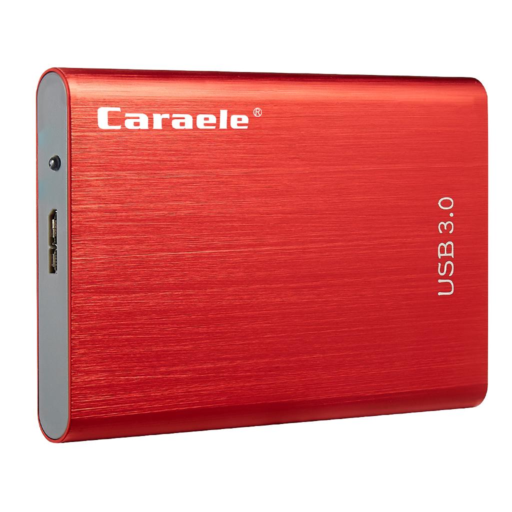 Portable High Speed USB3.0 External Hard Disk Drive Red 2TB