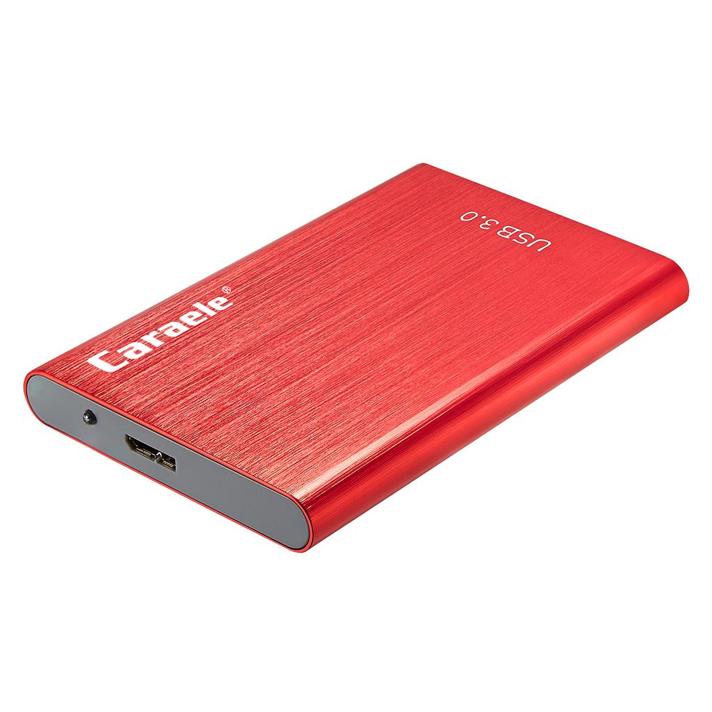 Portable High Speed USB3.0 External Hard Disk Drive Red 2TB