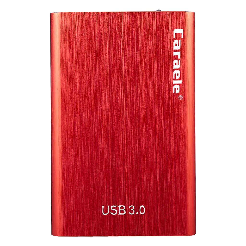 Portable High Speed USB3.0 External Hard Disk Drive Red 2TB