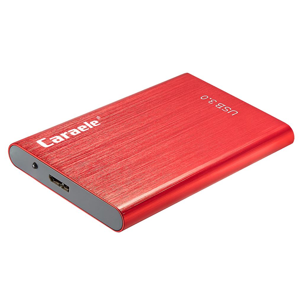 Portable High Speed USB3.0 External Hard Disk Drive Red 2TB