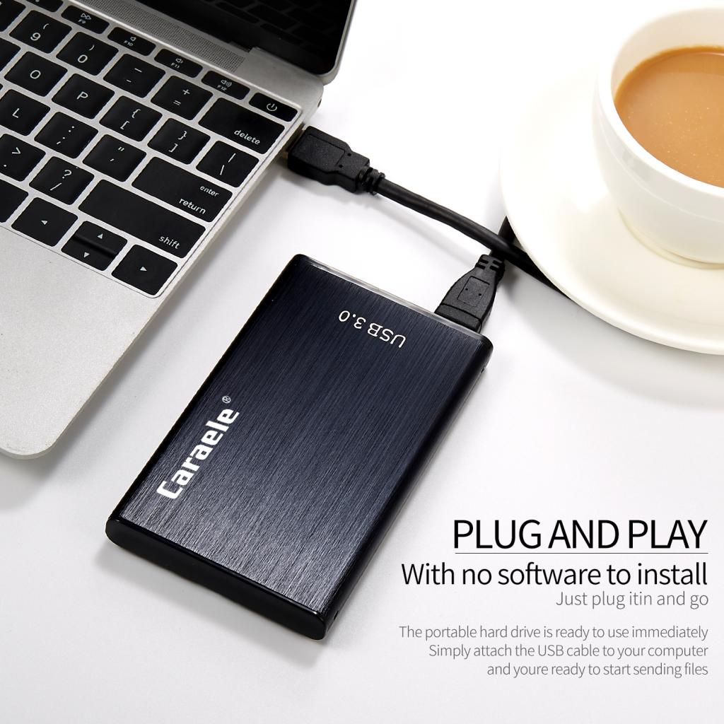 New Portable HDD External Hard Drive Disk USB 3.0 for PC Laptop Black 2T