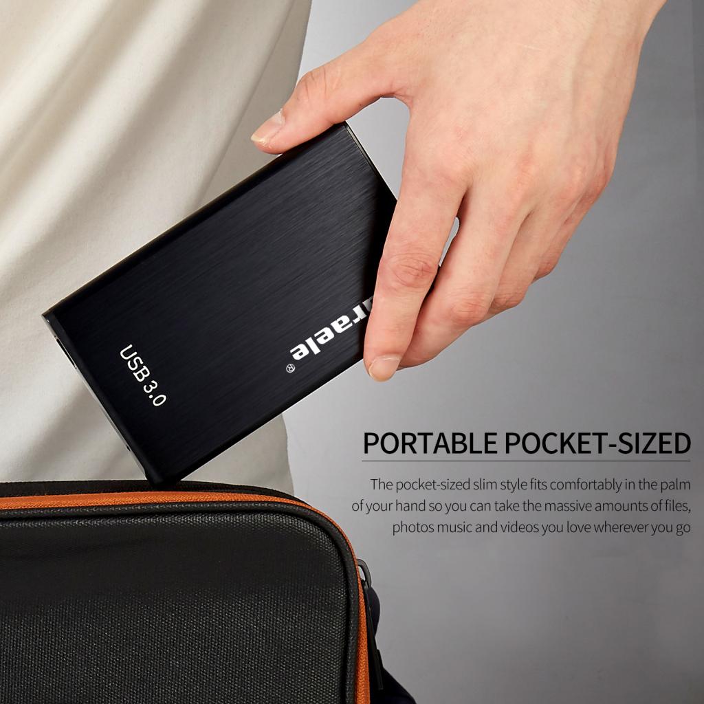 New Portable HDD External Hard Drive Disk USB 3.0 for PC Laptop Black 2T