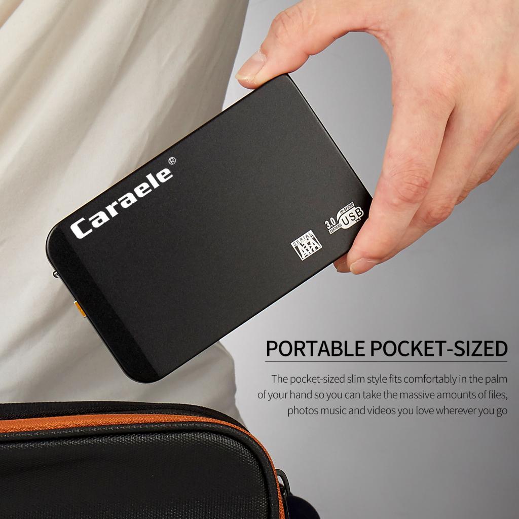 Portable High Speed USB 3.0 Mobile Hard Disk Storage Black 2T